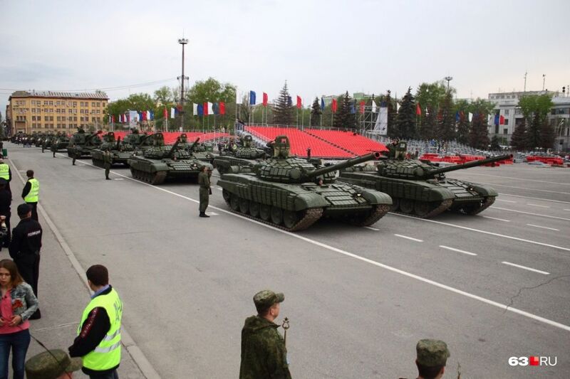 Репетировать парад Победы в Самаре хотят без зрителей