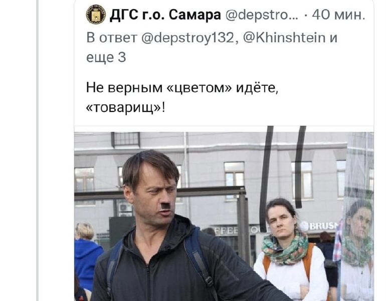 Чиновники заявили, что пририсовать усы Гитлера самарскому архитектору могли не они