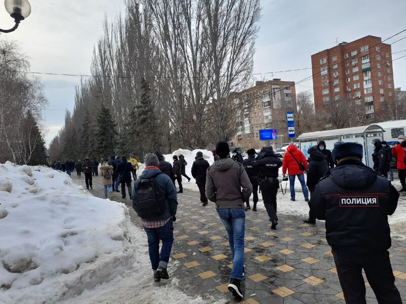 Несогласованный марш собрал более 200 участников