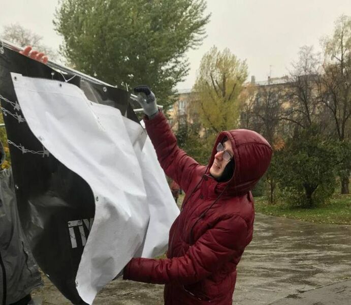 В Самаре задержан Андрей Жвакин за акцию против политических репрессий