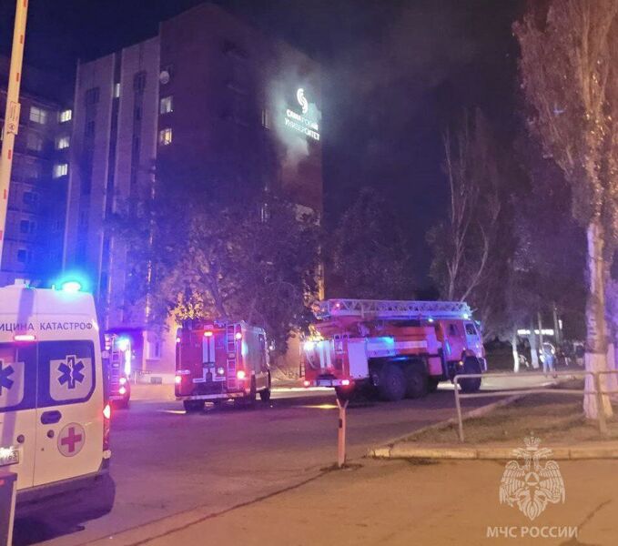 Ликвидирован пожар в общежитии Самарского университета