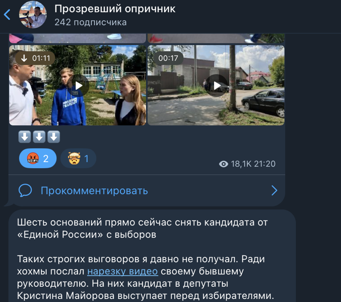 Подкупает ли избирателей кандидат в депутаты Кристина Майорова?