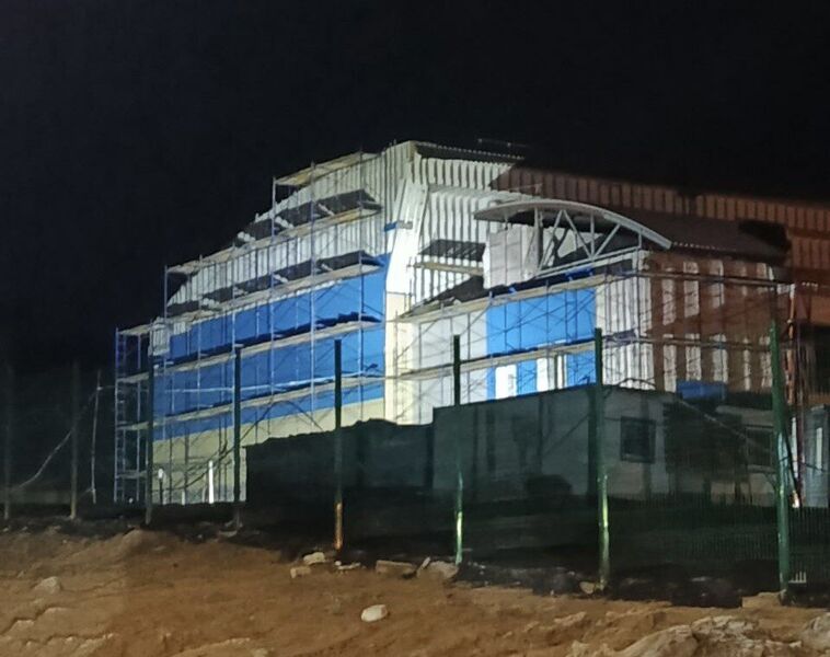 В Прибрежном возмутились цветом фасада будущего ФОКа