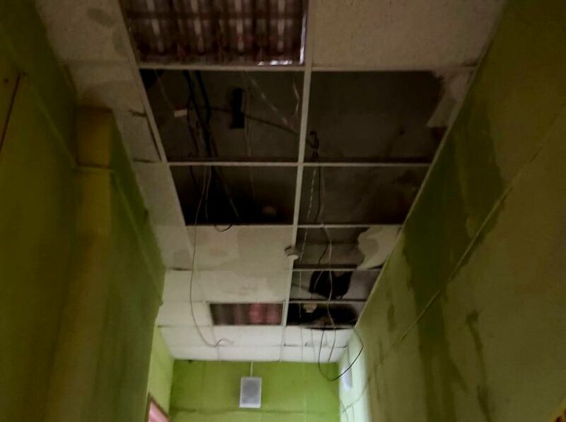 В Самаре в детском саду обвалился потолок