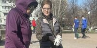 Екатерина Кузьмичёва и бревно...