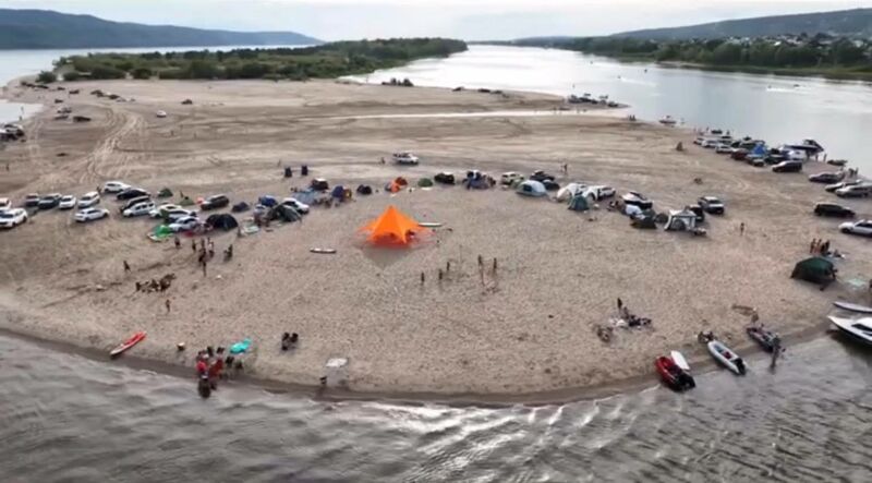 На полуострове Копылово в Тольятти ограничили движение транспорта