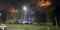 В Новокуйбышевске потушили крупный пожар в многоэтажном доме